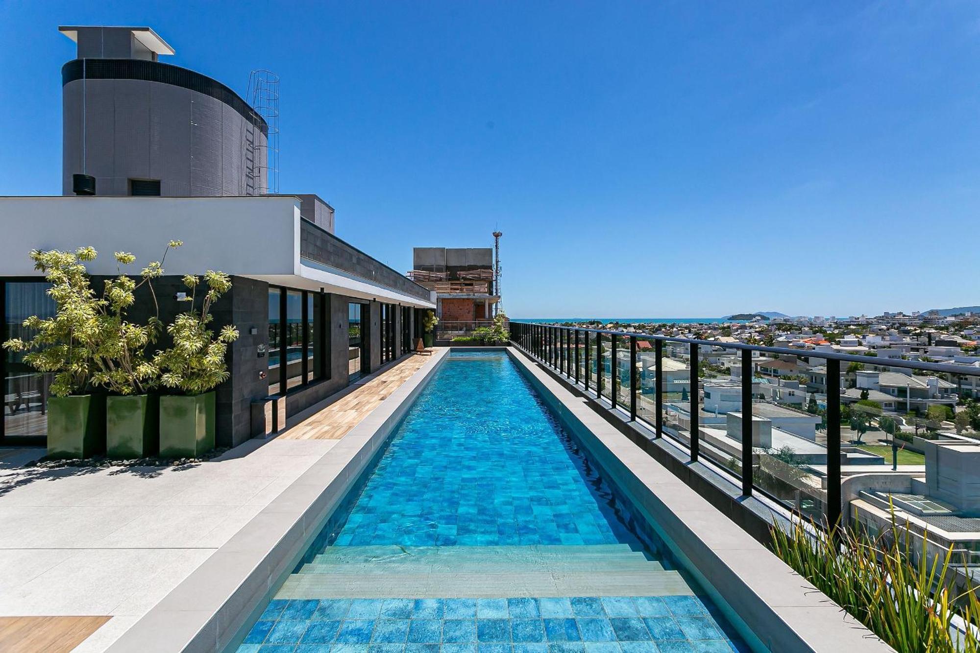 Novo, COMPLETO e Moderno em condomínio incrível no coração de Jurerê Internacional #JA15 Florianópolis Exterior foto