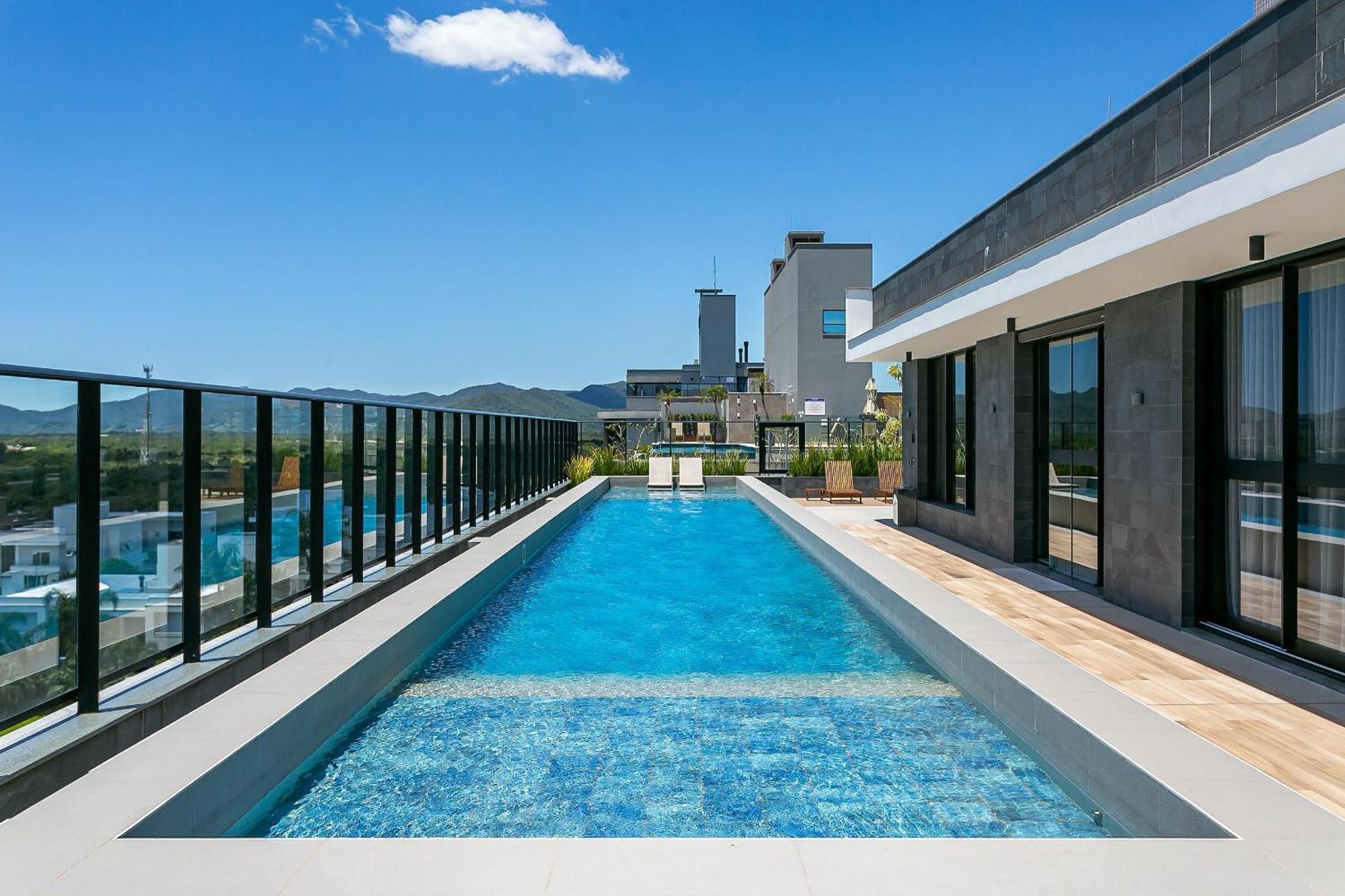 Novo, COMPLETO e Moderno em condomínio incrível no coração de Jurerê Internacional #JA15 Florianópolis Exterior foto